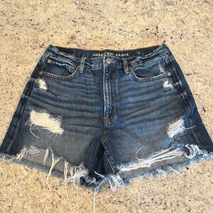 American Eagle Distressed Jean Shorts in Size 8